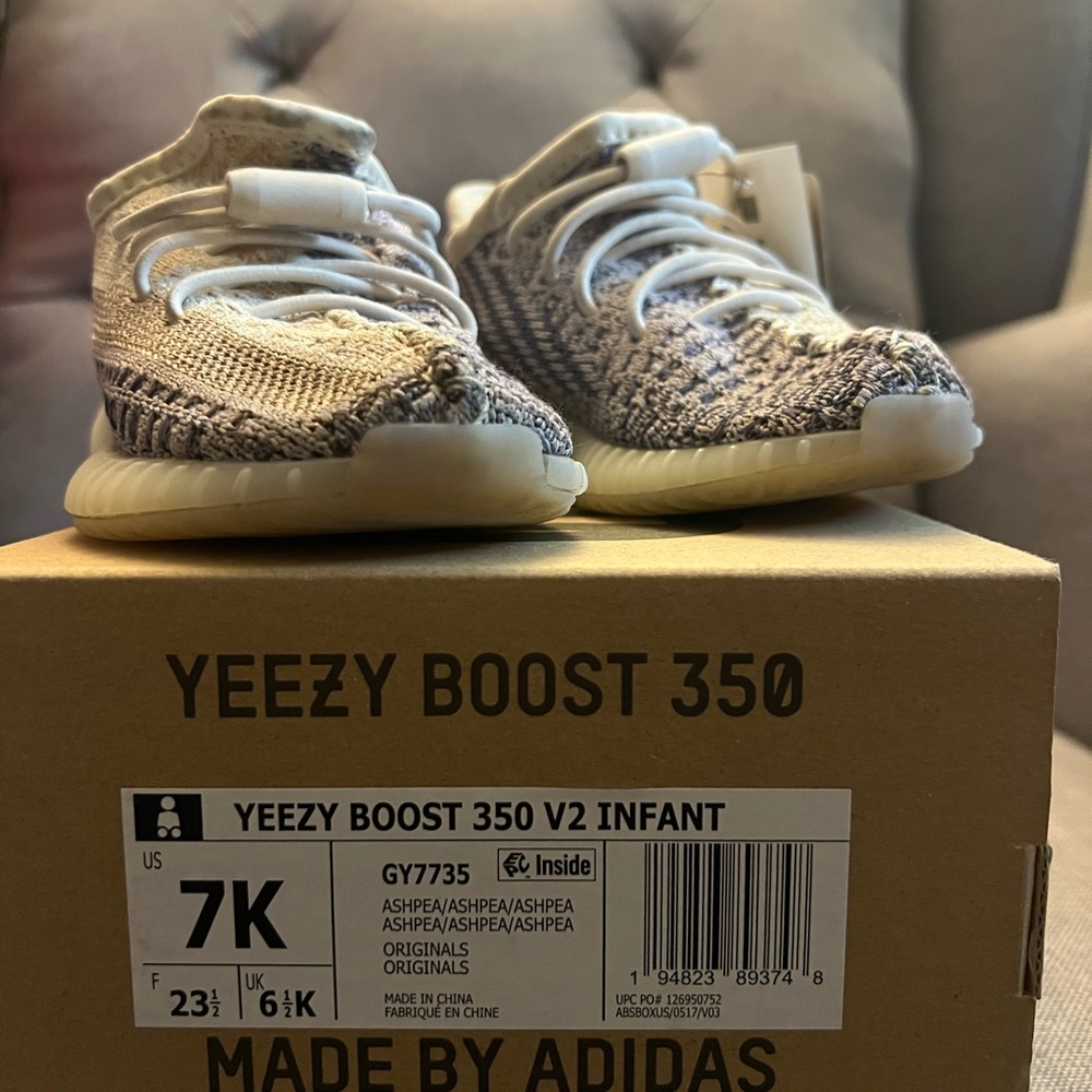 🆕 Adidas Yeezy Boost 350 V2 Infant Sneakers - ASH PEARL